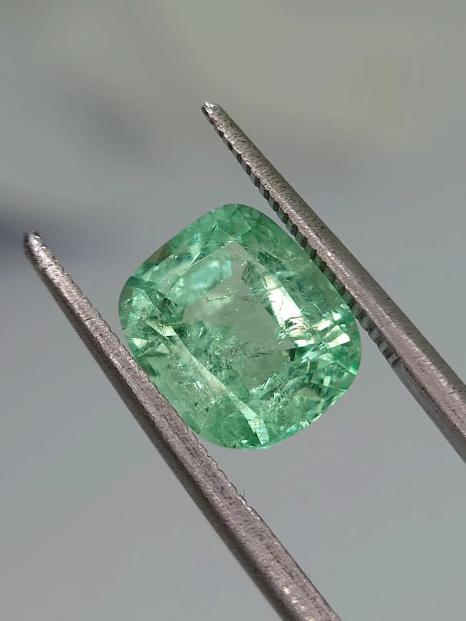 2.68ct Natural Cushion Cut Panjshir Emerald from Afghanistan — view 3